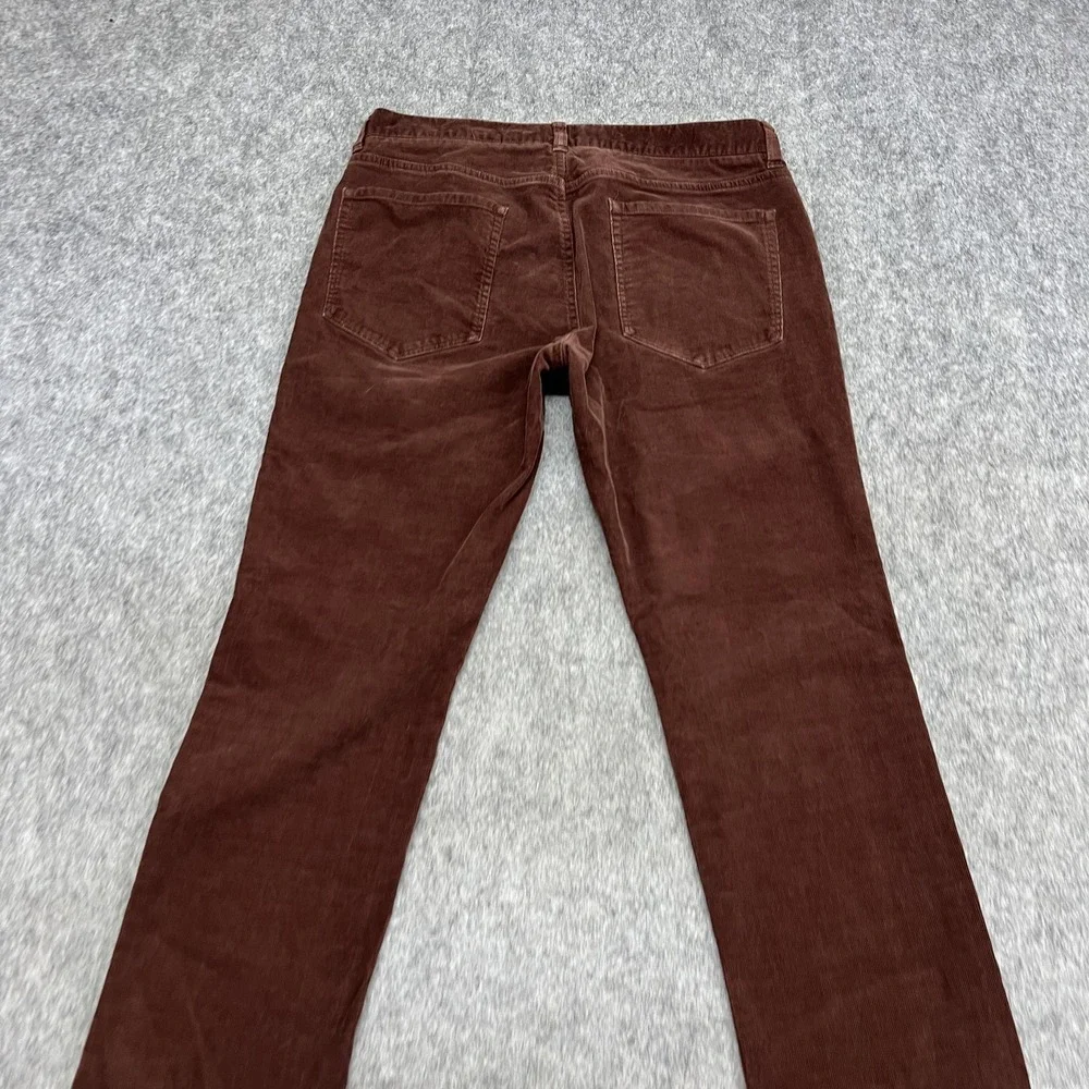 Vince Pants Mens 31‎ Brown Corduroy Chino Stretch 5 Pocket Straight Casual 31x28